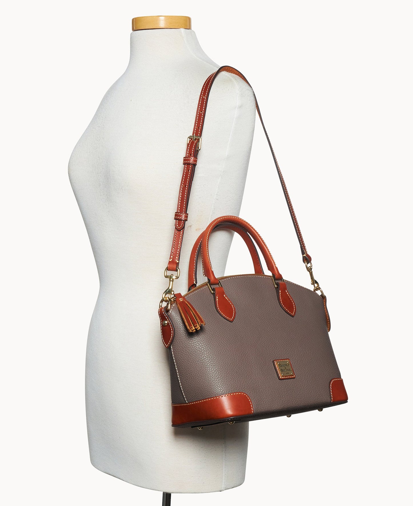 Pebble Grain Geena Satchel